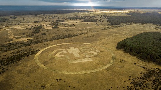 Stuifzandherstel in de vorm van een 180 meter breed Hoge Veluwe landmark